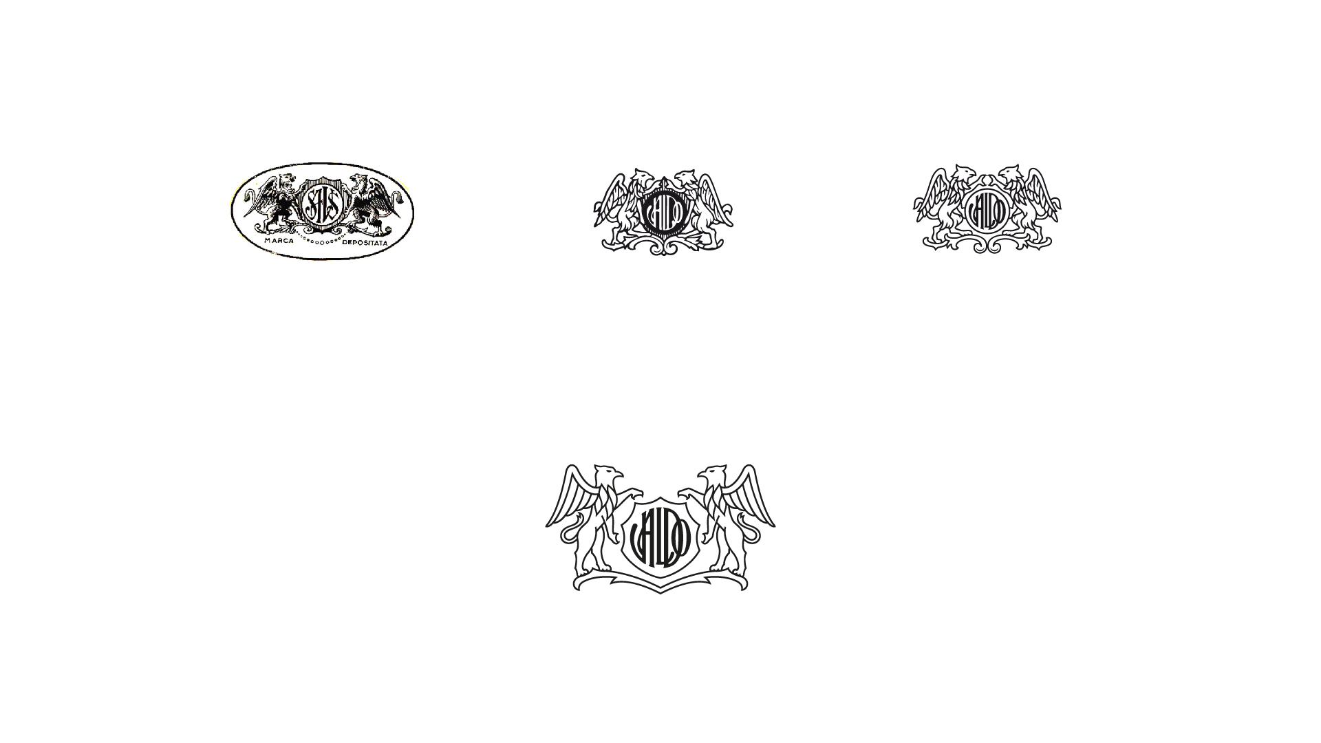 evoluzione della brand e del logo valdo