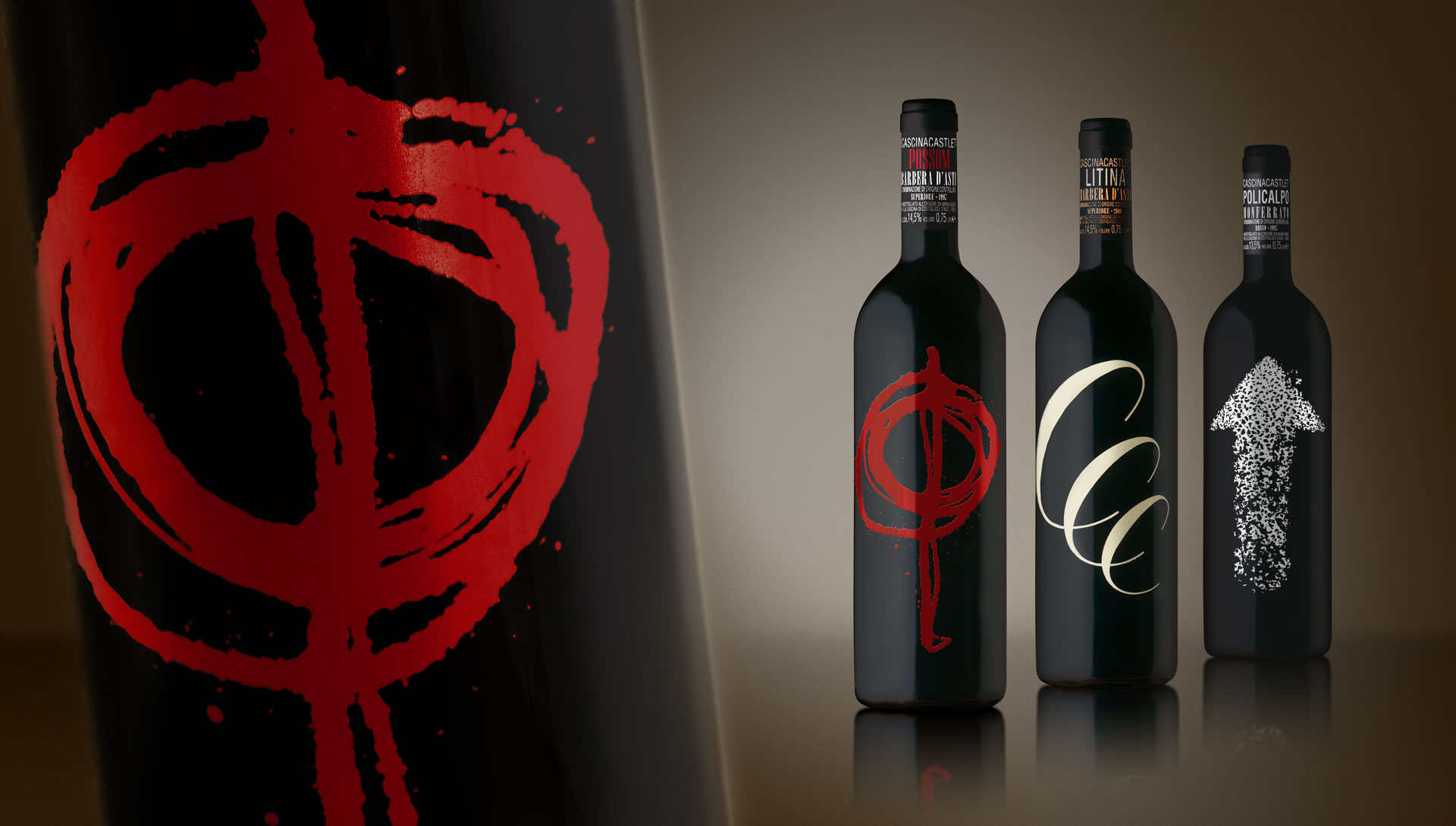 etichette vino serigrafiche per cascina castlet