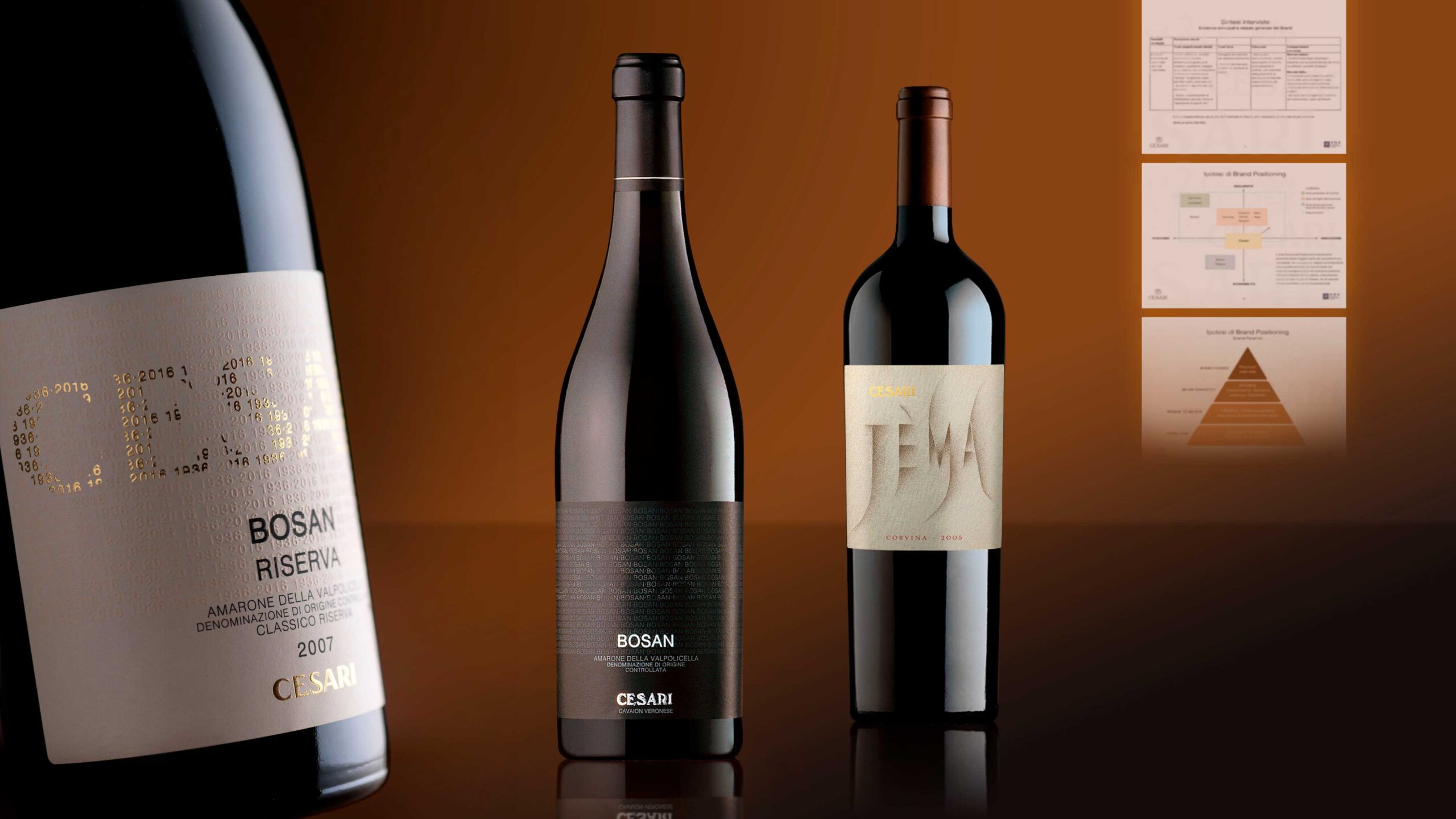 composizione di bottiglie di vino
