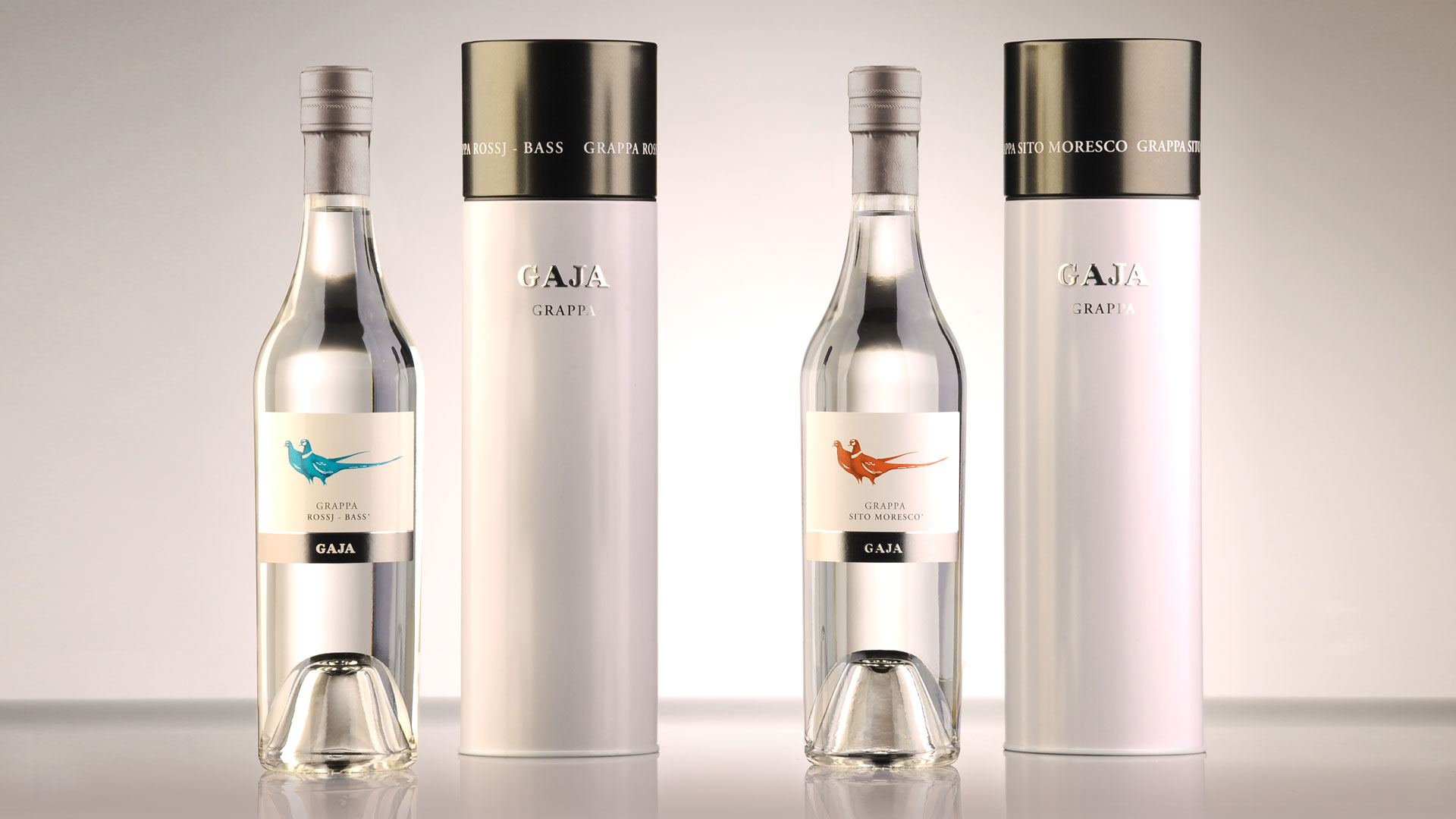 Etichette grappa e scondary packaging per gaja