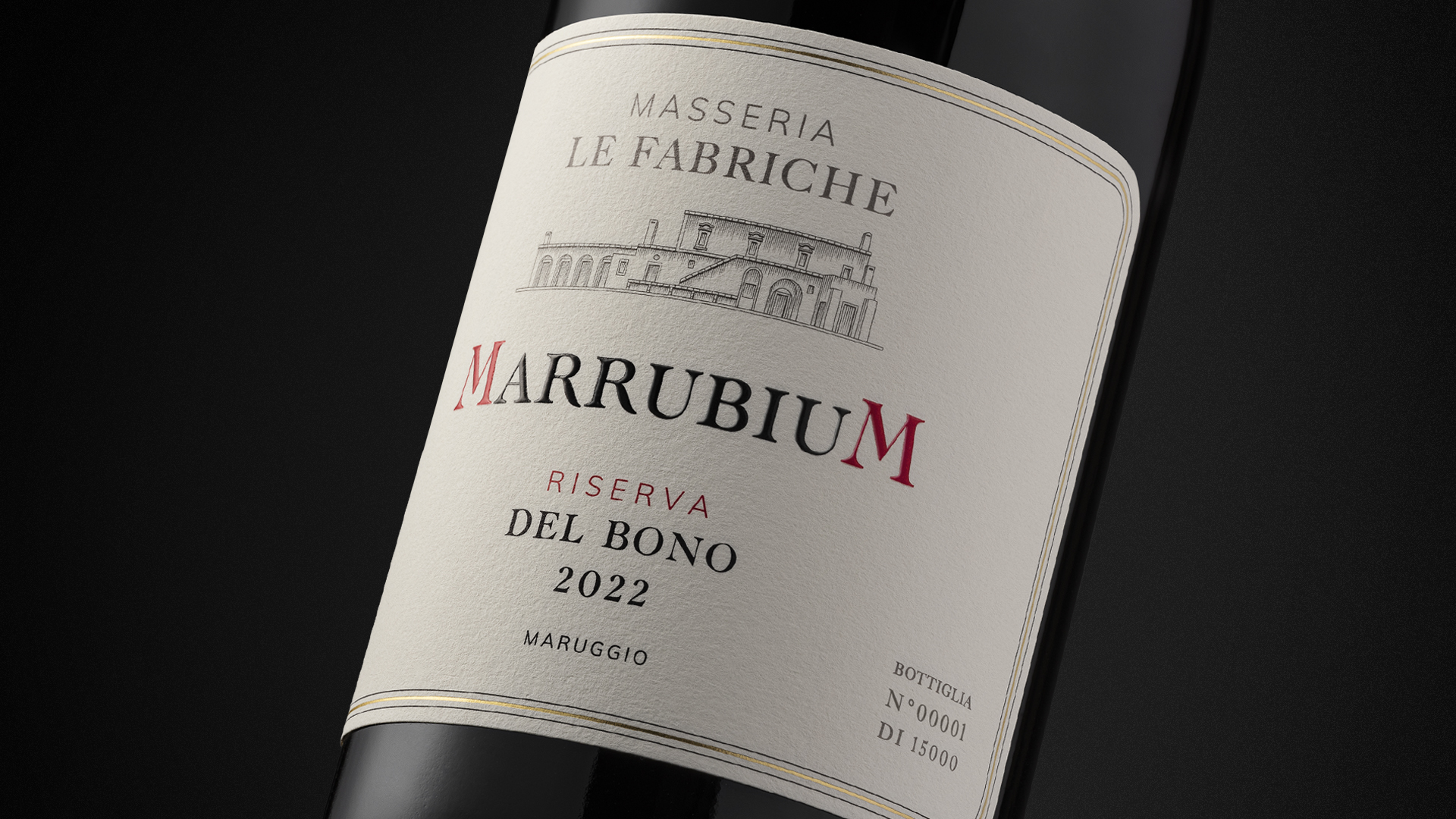 deisgn etichetta vino per masseria le fabbriche
