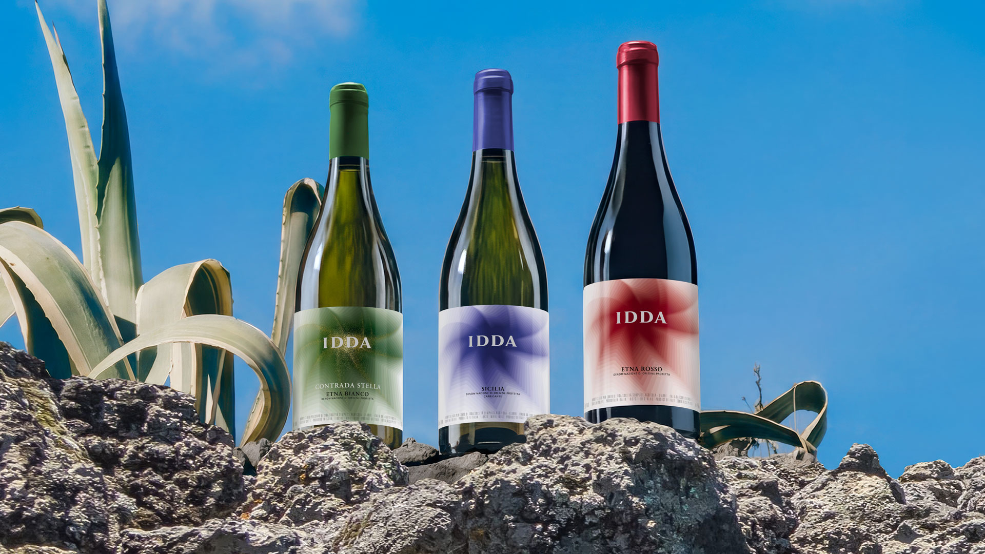 linea di prodotti Gaja - Idda Contada Stella, Idda Sicilia e Idda Etna Rosso